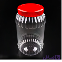 جار چهار کیلویی گرد لیبل دهانه 120 تعداد در بسته 30 عدد
