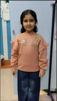 بلوز گلدوزی دخترانه (کد ۵۰۱۳۰52) مناسب 3 تا 14 سال
