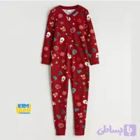 سرهمی کریسمسی بچگانه ال‌سی وایکیکی LC Waikiki طرح زمستانی قرمز