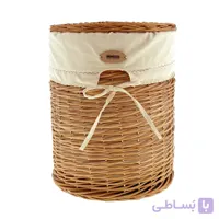 سبد رخت چرک حصیری نی نی سیس مدل گلدوزی