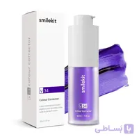 سرم سفید کننده V34 اسمایل کیت SmilKit V34 Purple Color Corrector Toothpaste