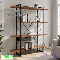 کتابخانه چهار طبقه دیزم مدل مونتاژی LIB_dwr_120×140
