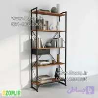 کتابخانه پنج طبقه دیزم مدل مونتاژی LIB_dwr_80×180