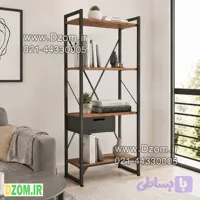 کتابخانه چهار طبقه دیزم مدل مونتاژی LIB_dwr_60×140