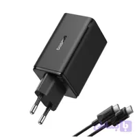 شارژر دیواری 65 وات بیسوس مدل GAN6 PRO 65W به همراه کابل USB-C
