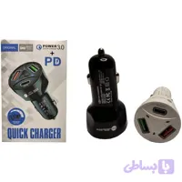شارژر فندکی مدل QC3.0 PD-55W