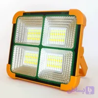 پروژکتور شارژی پاوربانک دار با پنل خورشیدی IP66