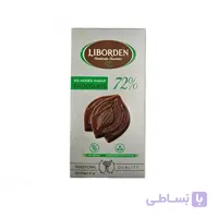 شکلات تخته ای بدون شکر 72% لیبوردن