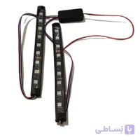 چراغ فلاشر 7 رنگ 12 حالته خودرو و موتورسیکلت ژله ایی (جفتی)