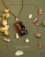 گردنبند عقیق خرمایی