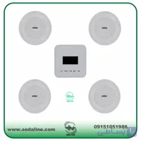 اسپیکر سقفی ام پرو ۴ عددمدل 616 و آمپلی فایر دیواری آدلر مدل Z60H