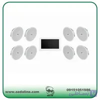 اسپیکر سقفی ۸ اینچ تابا ۸ عدد مدل TS-40W و آمپلی فایر دیواری ۷ اینچ اندروید آدلر