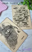 دفتر طراحی سایز بزرگ A4 مجلد با برگه های محکم (کد 13FJV)