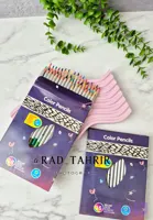 مداد رنگی ۳۶ رنگ بدنه نقره ای دیشتر پررنگ و نرم