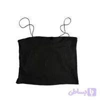 کراپ تاپ زنانه ساده مدل بند قیطونی