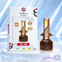 هدلایت توبیز مدل LC-40 پایه H4 سه حالته رنگ نوری