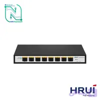 سوئیچ شبکه فیبرنوری مدیریتی تحت وب اچ آر یو آی HR-SWTGW2C8F