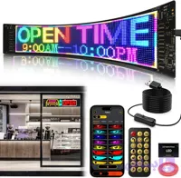 نمایشگر پنل LED ماتریکس منعطف 20*64 سایز بزرگ