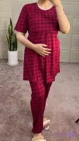 ست تیشرت و شلوار چهارخونه