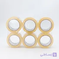 چسب نواری کریستال 48میل 90یارد 48میکرون 6حلقه ای