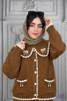 شومیز بافت یقه عروسکی