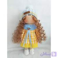 🩵عروسک روسی دخترانه 30سانتی سرچرخشی ست زرد و آبی💛(ارسال رایگان)
