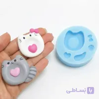 قالب سیلیکونی گربه آرامش خمیری
