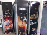 یخچال ویترینی ایستاده عرض۷۰ سانت طرح کافه coffe-مشکی