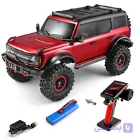 ماشین کنترلی آفرود صخره نورد حرفه ای موتور براش کربن WLTOYS 104020 فورد برانکو مقیاس 1/10