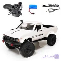 ماشین کنترلی آفرود پیکاپ مدل WPL C24 دو دیفرانسیل مقیاس 1/16 صخره نورد