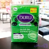 صابون حمام دورو مدل Nature’s Olive حاوی عصاره روغن زیتون ۴ عددی | Duru Shower Bar Nature’s Olive Olive Oil Extract 4 x 150 g