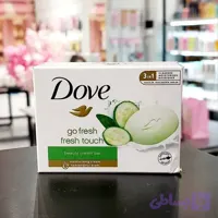 صابون داو مدل Fresh Touch با رایحه خیار و چای سبز ۹۰ گرم | Dove Go Fresh Fresh Touch Beauty Cream Bar 90 g