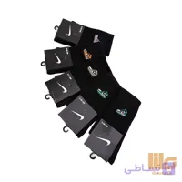 جوراب ساقدار گلدوزی کفش جردن مشکی