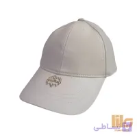 کلاه بیسبالی چرم ساده سفید