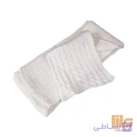 شال بافت دخترانه سفید زمستانی