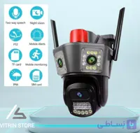 دوربین مینی اسپیددام سیمکارتی سه لنز 10 مگاپیکسل آژیر بزرگ