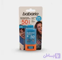 ضد آفتاب استیکی صورت باباریا رنگ آبی SPF 50 (مدل ورزشی و ضدآب)