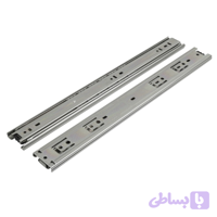 ریل ساچمه‌ای سه‌تیکه ساده 60سانت کروم AUX (کد QW6EI)