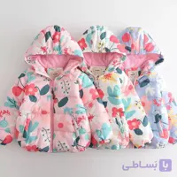 کاپشن دخترانه آلبالو رنگی