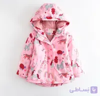 کاپشن روسی دخترانه طرح اسب تک شاخ