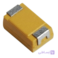 CAP TANTAL 100UF 25V CASE B خازن تانتال