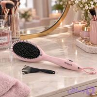 برس حرفه‌ای Mr.Brush با طراحی بیضی | مجهز به سری تقسیم‌کننده مو برای بخش‌بندی حرفه‌ای