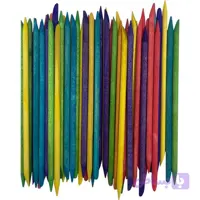 عقب زن چوبی ناخن رنگی بسته 50 عددی