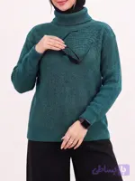 بلوز بافت زنانه یقه شل