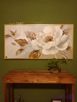 تابلو نقاشی برجسته گل و مرغ ابعاد ۶۰ در ۱۲۰ تمام کار دست