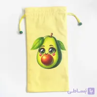 کیسه لقمه پارچه ای دو لایه فریدا طرح آووکادو و قلب (کیف لقمه)