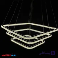 لوستر مدرن SMD مدل سه مربع دوطرفه