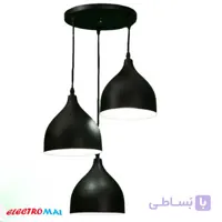 لوستر آویز مدل کلاه خودی سه شعله