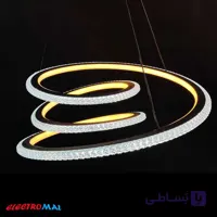 لوستر مدرن مدل دایره تودلی دوطرفه