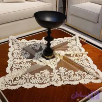 رومیزی مربع 95 سانت سانکو مدل مخمل